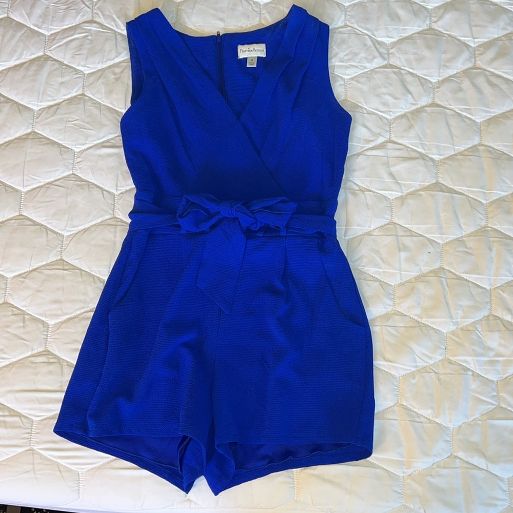 Premier Amour belted romper